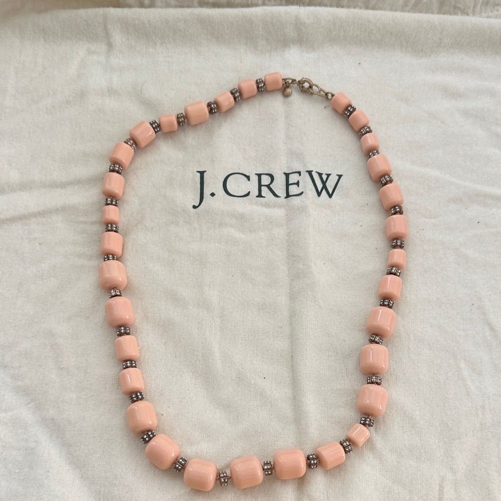 J. Crew Peach Beaded Necklace